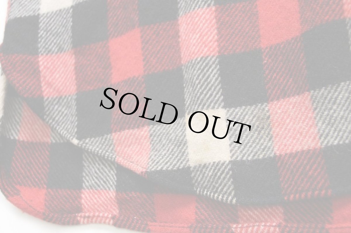 画像7: 70s Woolrichウールリッチ ブロックチェック ウール シャツ XL (7)