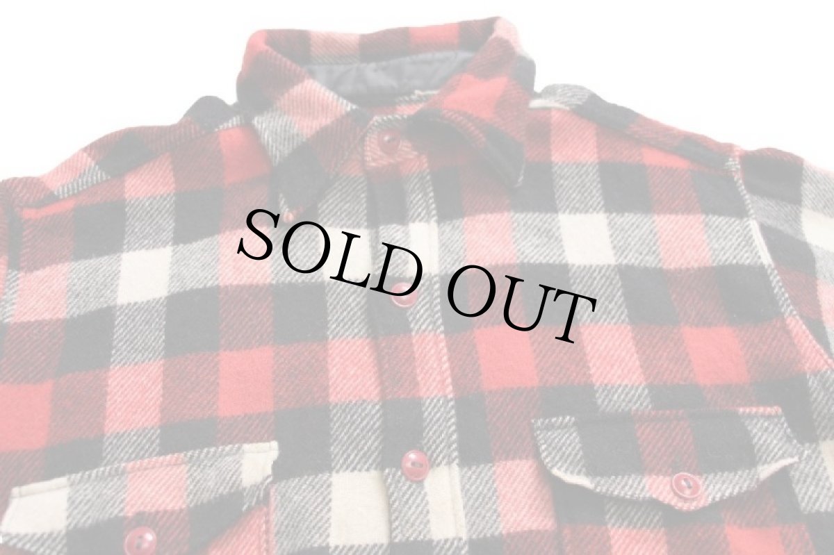 画像3: 70s Woolrichウールリッチ ブロックチェック ウール シャツ XL (3)