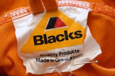 画像4: 70s 英国製 Blacks コットン スモック アノラックパーカー オレンジ M (4)