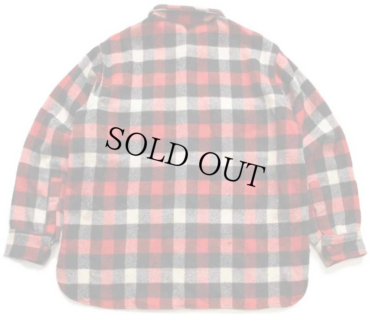 画像2: 70s Woolrichウールリッチ ブロックチェック ウール シャツ XL (2)