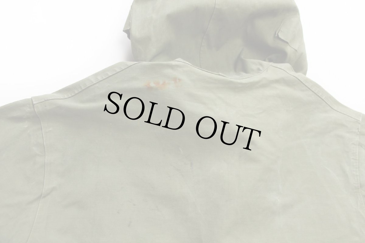 画像7: 40s 米軍 U.S.NAVY N-2 デッキ レインパーカー オリーブドラブ (7)