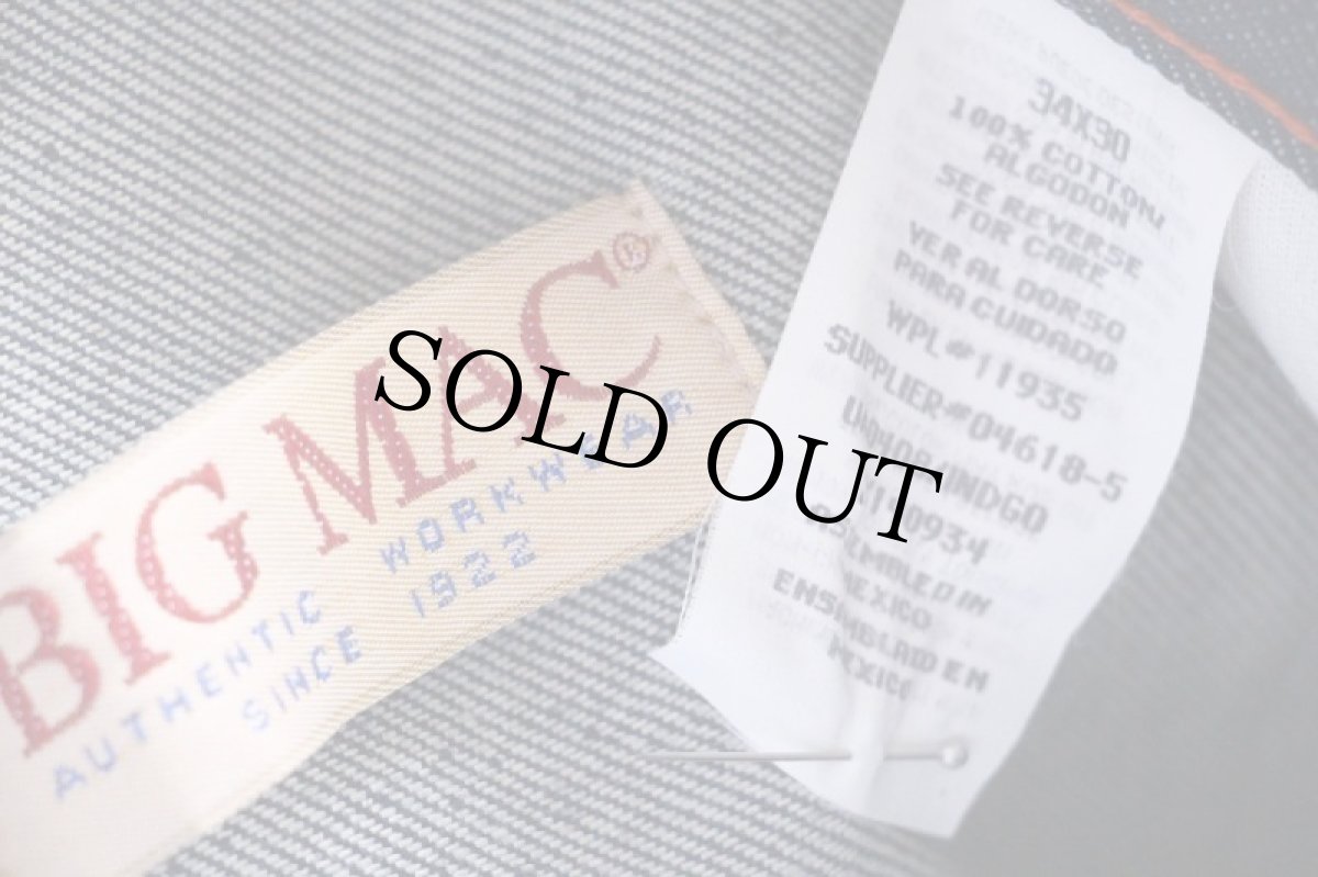 画像6: デッドストック★90s メキシコ製 BIGMACビッグマック デニム ペインターパンツ w34 L30★A (6)