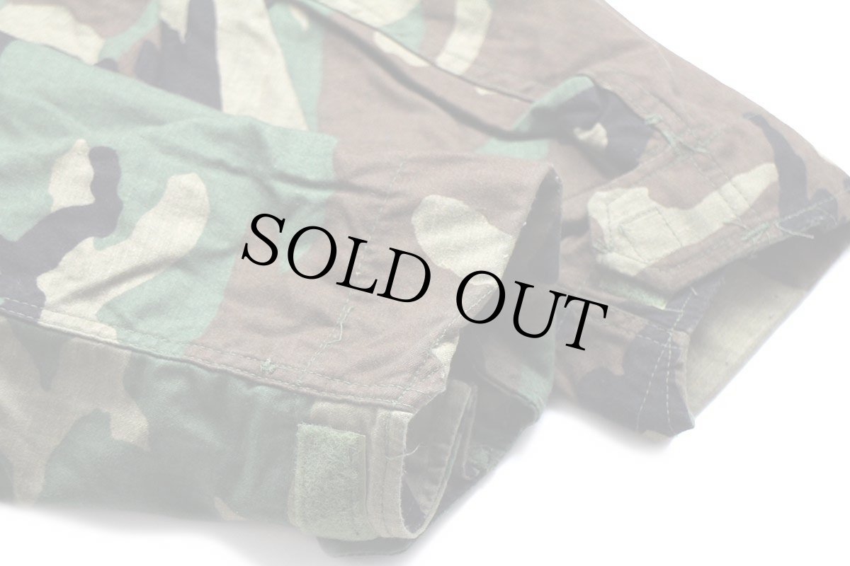 画像7: 80s 米軍 U.S.ARMY パッチ付き ウッドランドカモ M-65 フィールドジャケット S-R★14 (7)