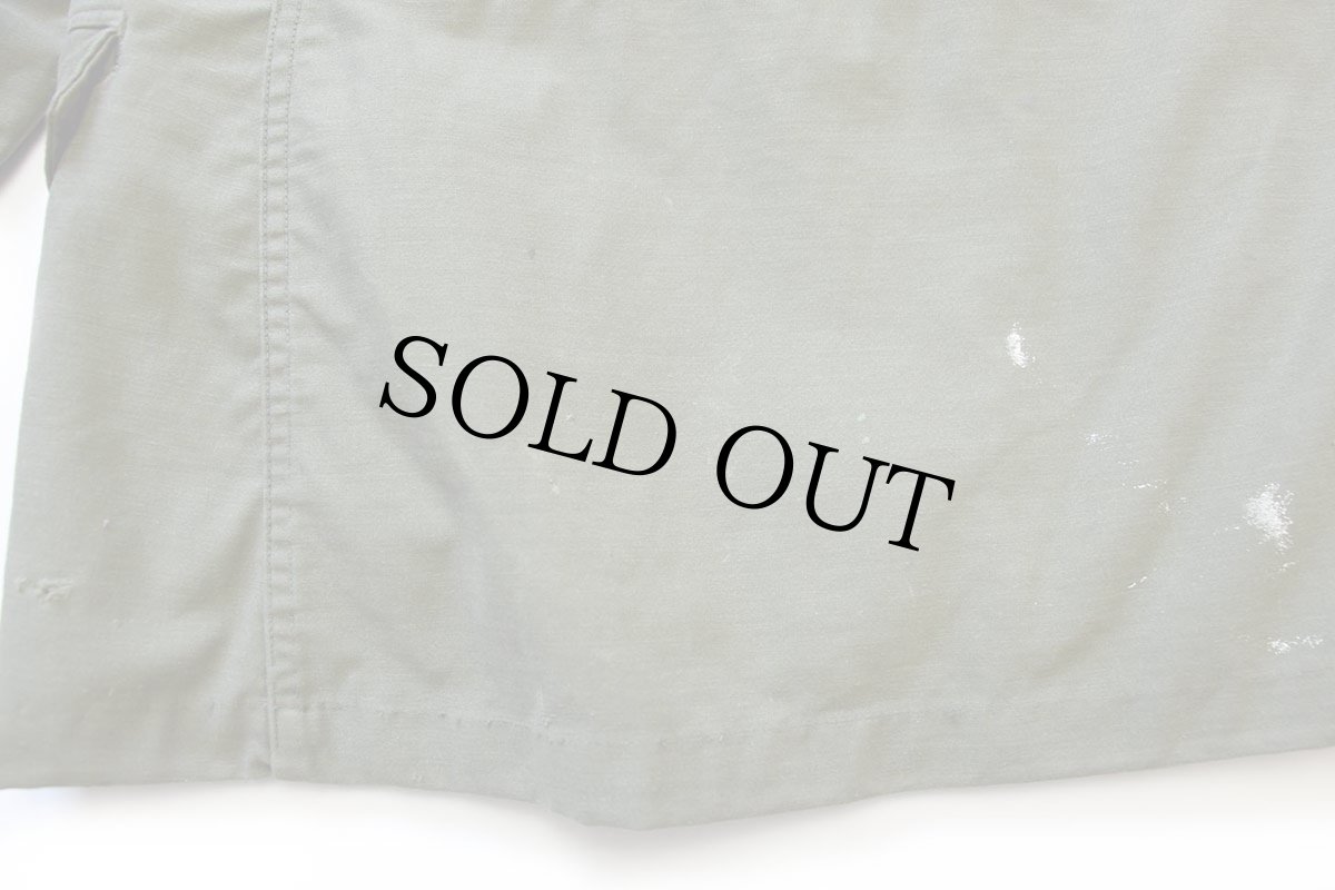 画像9: 60s 米軍 U.S.ARMY M-65 フィールドジャケット 2nd ペンキ飛び オリーブグリーン S-R★ALPHAアルファ (9)