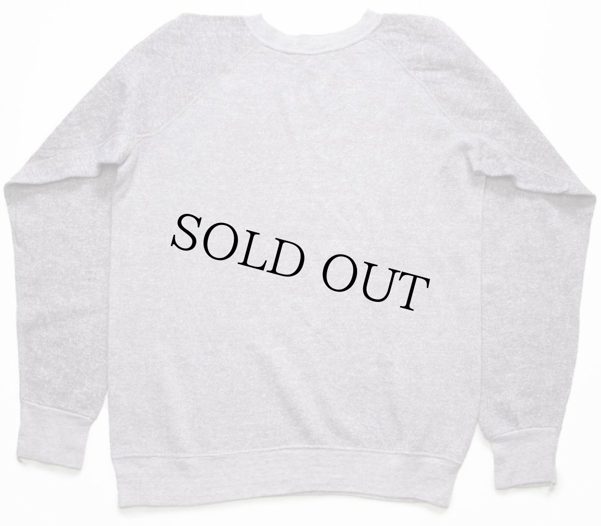 画像2: 70s USA製 UNKNOWN 無地 ツートン スウェット 杢グレー★ブランク (2)