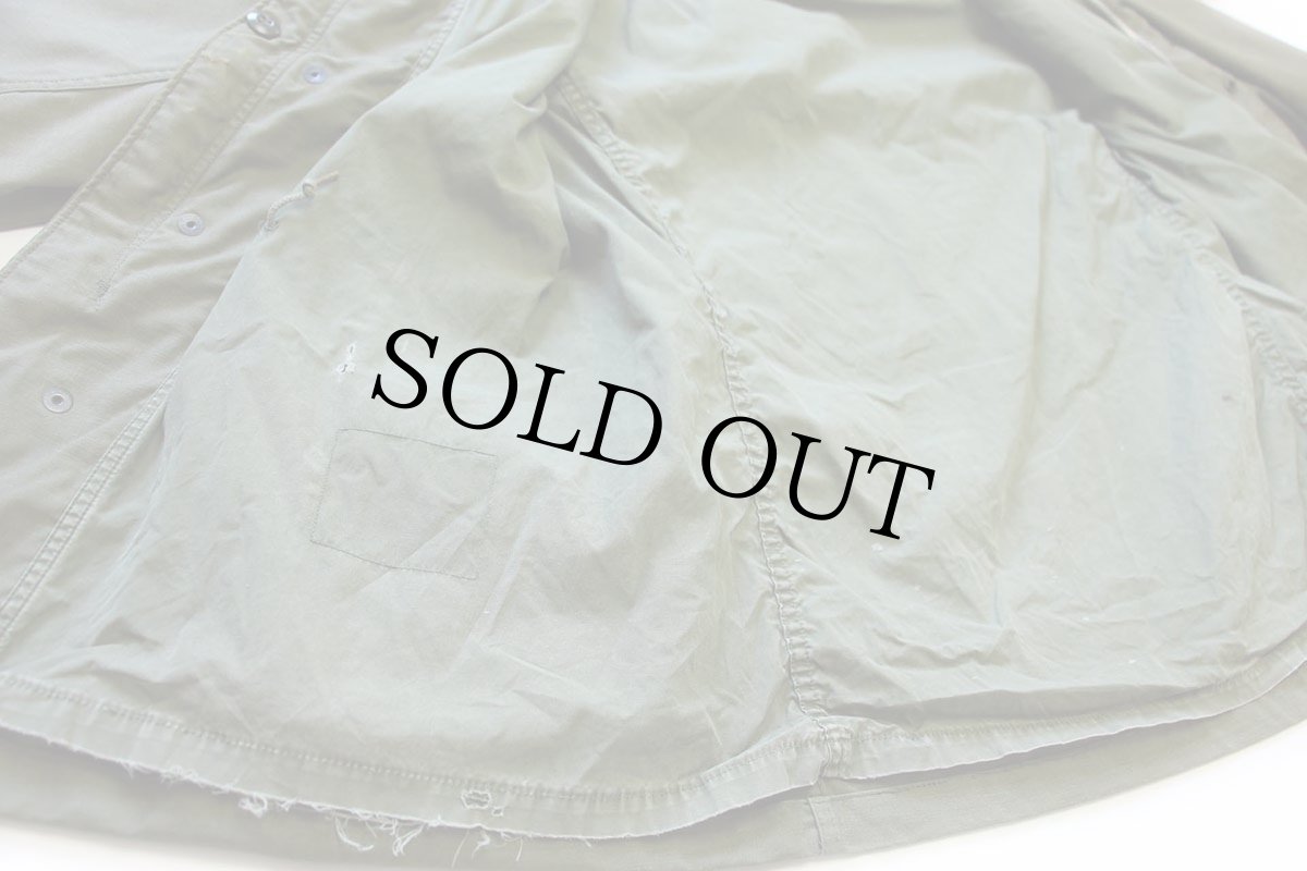 画像6: 60s 米軍 U.S.ARMY M-65 フィールドジャケット 2nd ペンキ飛び オリーブグリーン S-R★ALPHAアルファ (6)