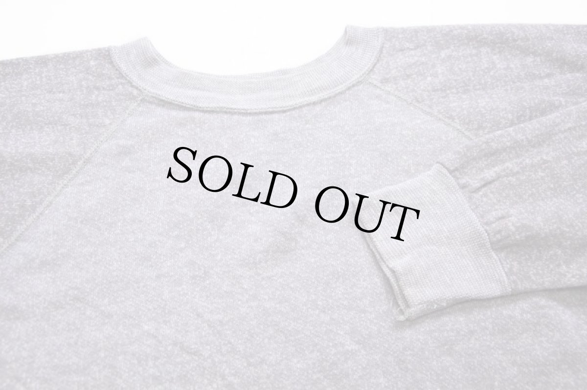 画像3: 70s USA製 UNKNOWN 無地 ツートン スウェット 杢グレー★ブランク (3)