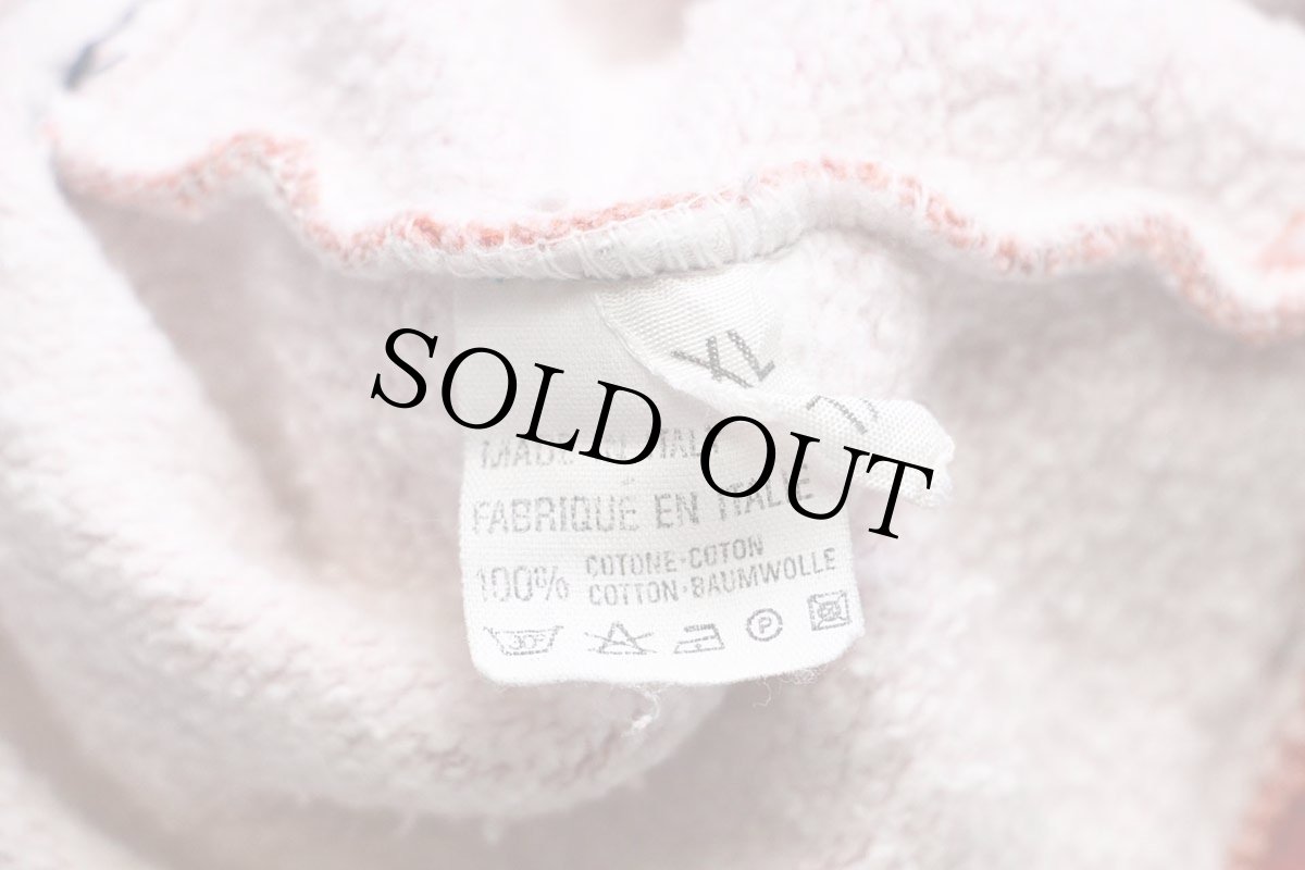 画像5: 90s イタリア製 ARTHUR&DUFF Thor Speedtools ツートン 切り替え コットン スウェット レンガ×薄紺 XL (5)