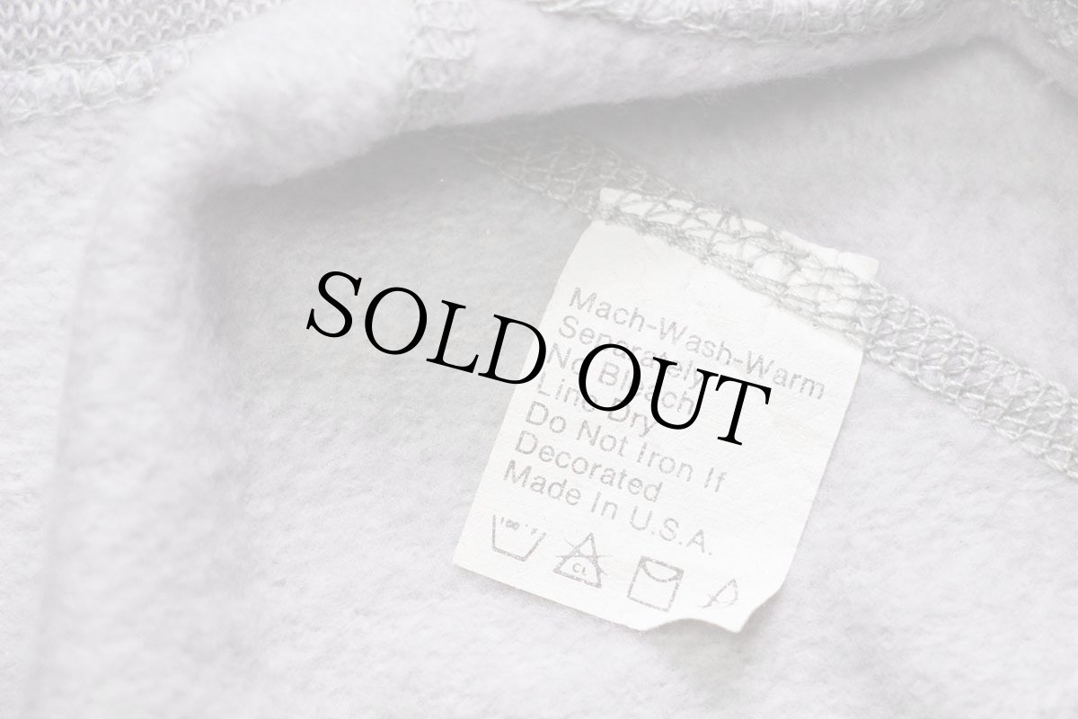 画像4: 70s USA製 UNKNOWN 無地 ツートン スウェット 杢グレー★ブランク (4)