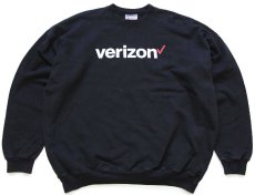 画像1: 90s Hanes verizon スウェット 黒 XL (1)