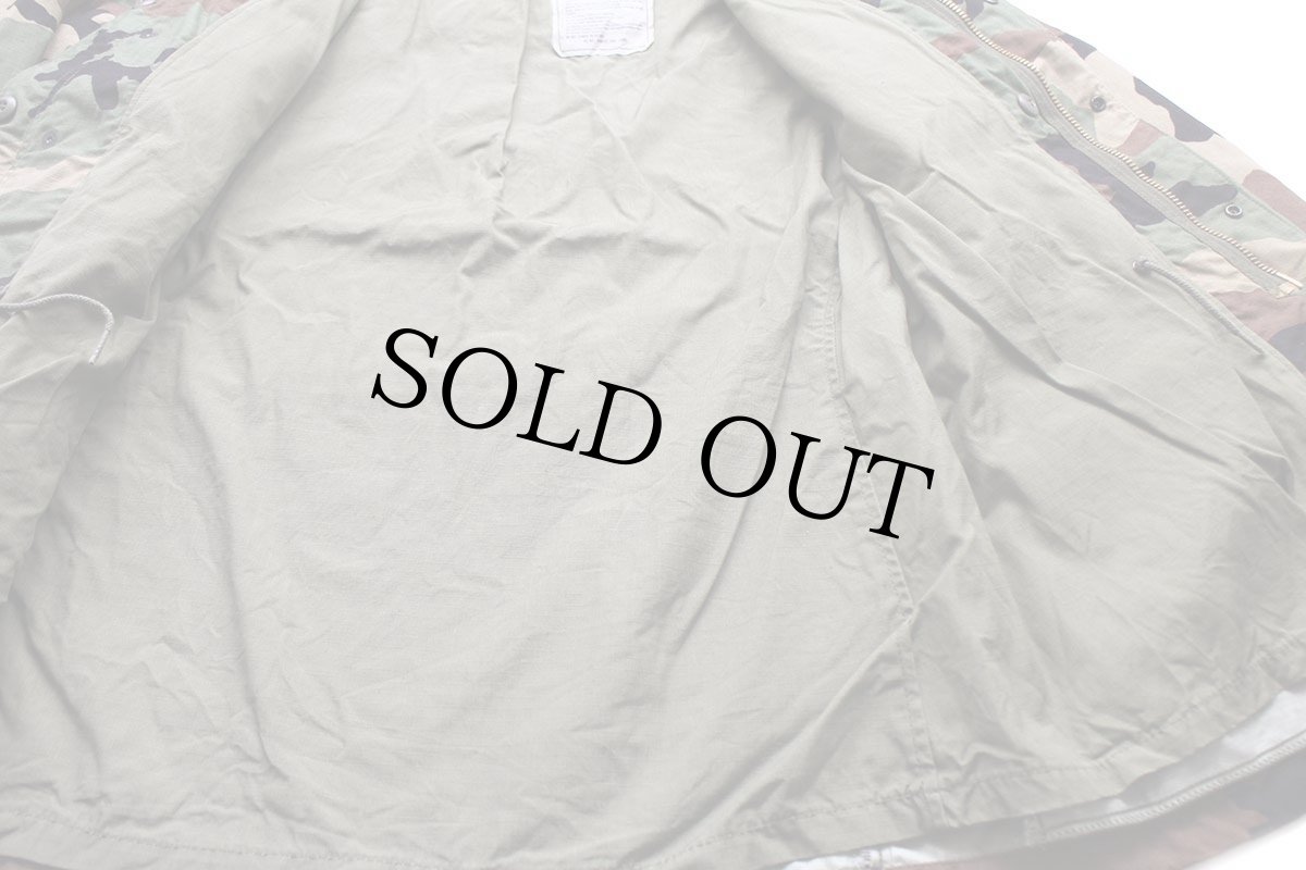 画像5: 80s 米軍 U.S.ARMY ウッドランドカモ M-65 フィールドジャケット M-R★10 ALPHAアルファ (5)