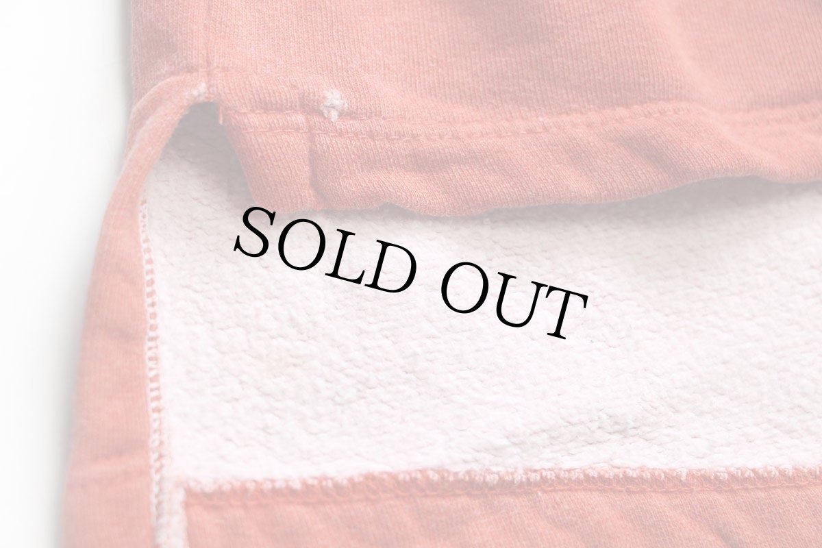 画像7: 90s イタリア製 ARTHUR&DUFF Thor Speedtools ツートン 切り替え コットン スウェット レンガ×薄紺 XL (7)