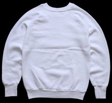 画像2: 80s USA製 FRUIT OF THE LOOM 無地 スウェット 白 S★ブランク (2)