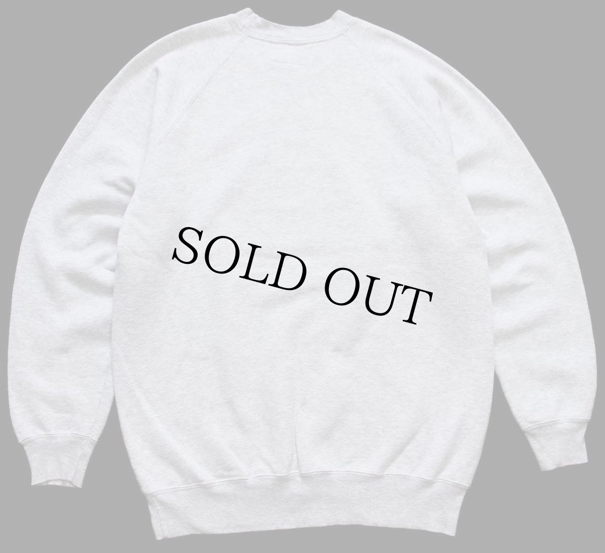 画像2: 00s LAZY OAFレイジーオーフ 蛍光プリント スウェット 杢グレー M (2)