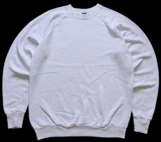 画像1: 90s USA製 SCREEN STARS 無地 スウェット 白 XL★ブランク (1)