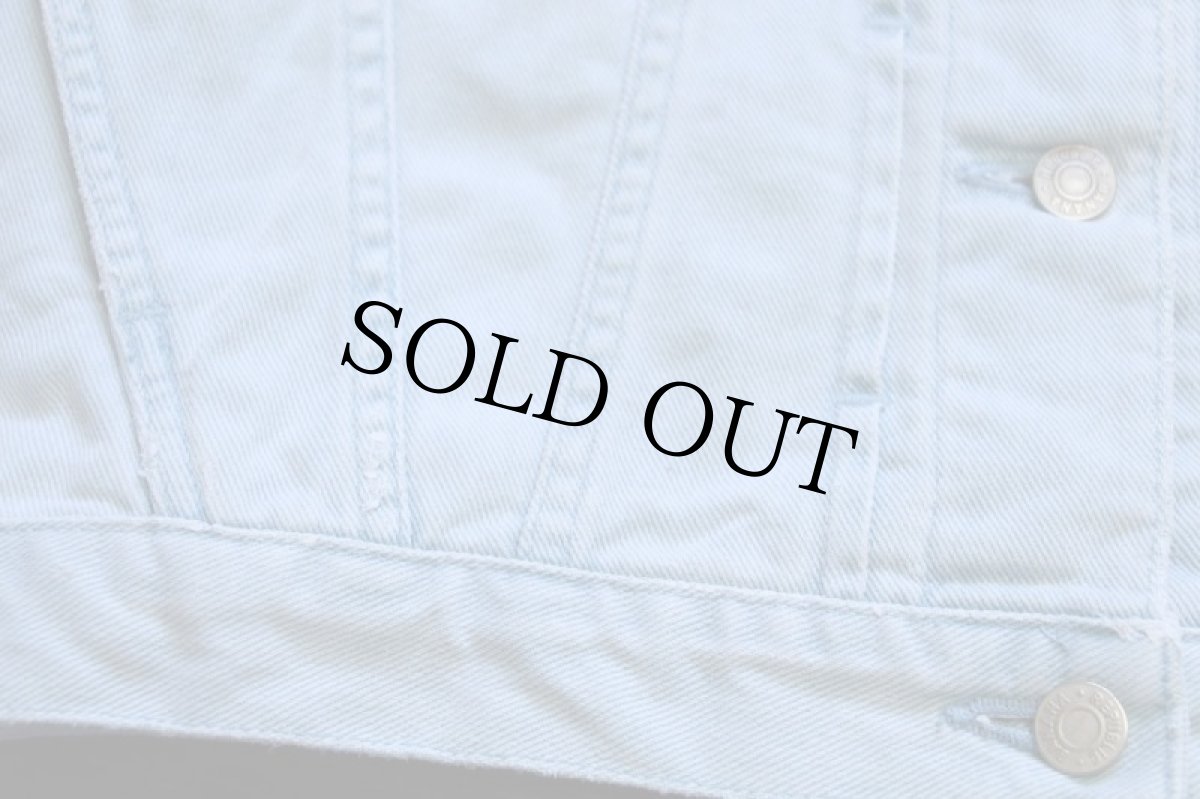 画像5: 90s USA製 BANANA REPUBLICバナナリパブリック ショート丈 カラーデニムジャケット 4ポケット ライトブルー M (5)