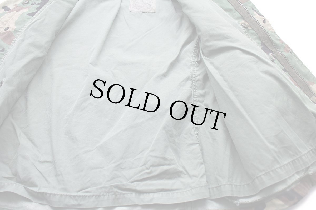 画像5: 90s 米軍 U.S.ARMY パッチ付き ウッドランドカモ M-65 フィールドジャケット M-XS★13 (5)