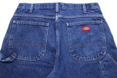 画像5: 00s メキシコ製 Dickiesディッキーズ デニム ペインターパンツ w34 L32 (5)