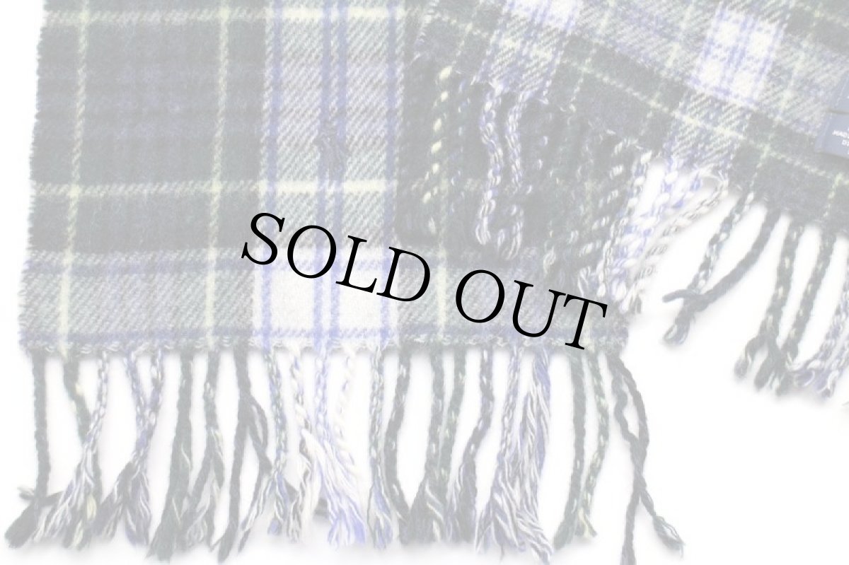 画像4: イタリア製 ポロ ラルフローレン タータンチェック ラムウール マフラー (4)