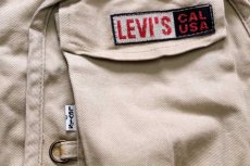 画像5: 90s イタリア製 Levi'sリーバイス コットンツイル フィッシングベスト ベージュ XL★ユーロ (5)