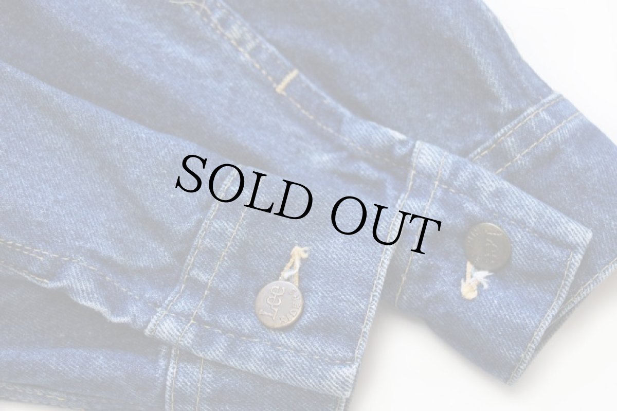 画像6: 80s USA製 Leeリー 220 デニムジャケット 4ポケット 36R (6)