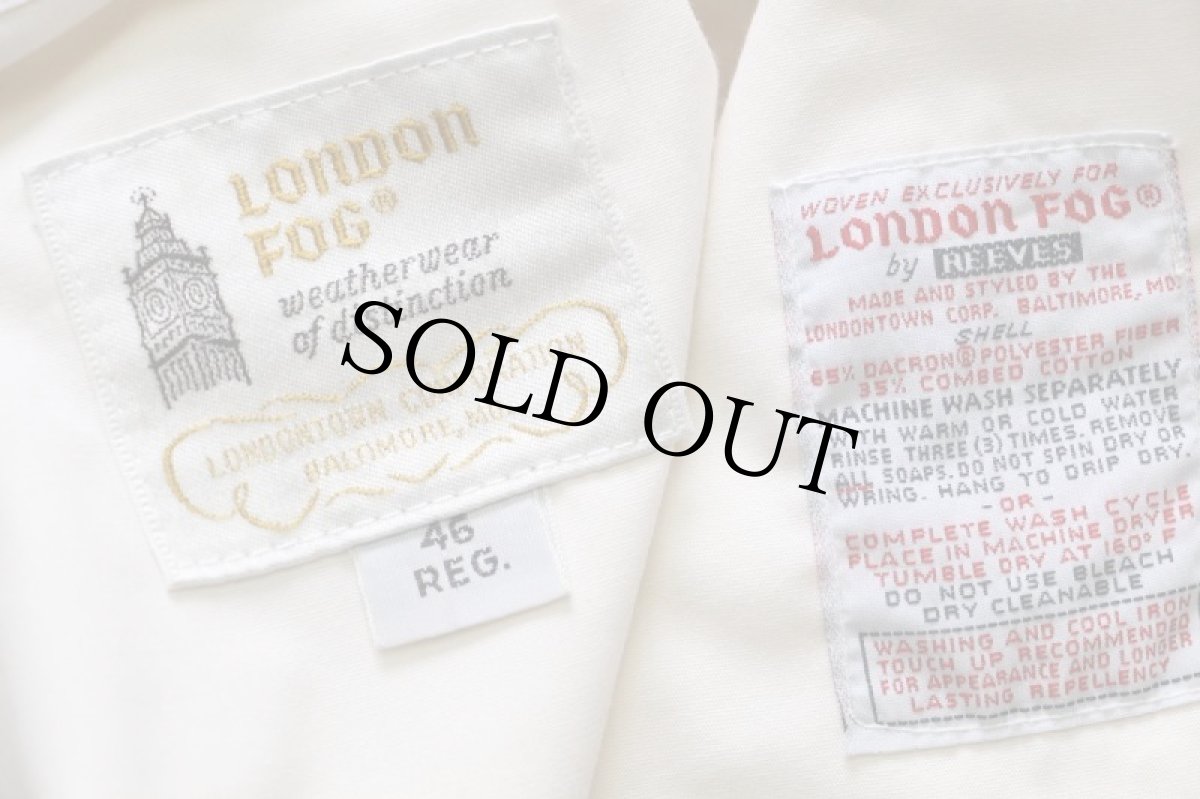 画像4: 70s LONDON FOG 無地 ジャケット アイボリー 46 REG (4)