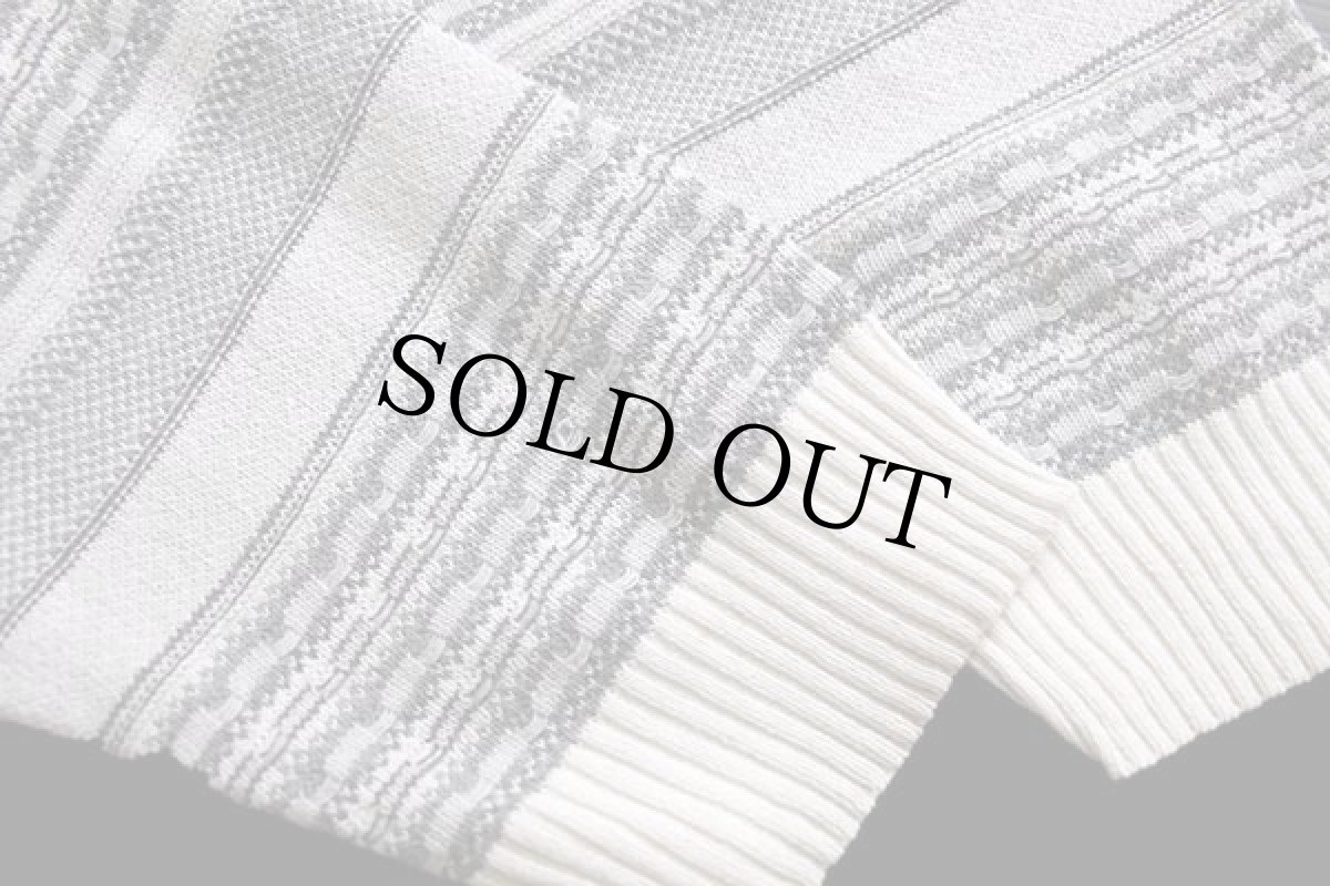 画像7: 90s イタリア製 Rodes ラグ柄 コットン×アクリルニット ポロシャツ★セーター (7)