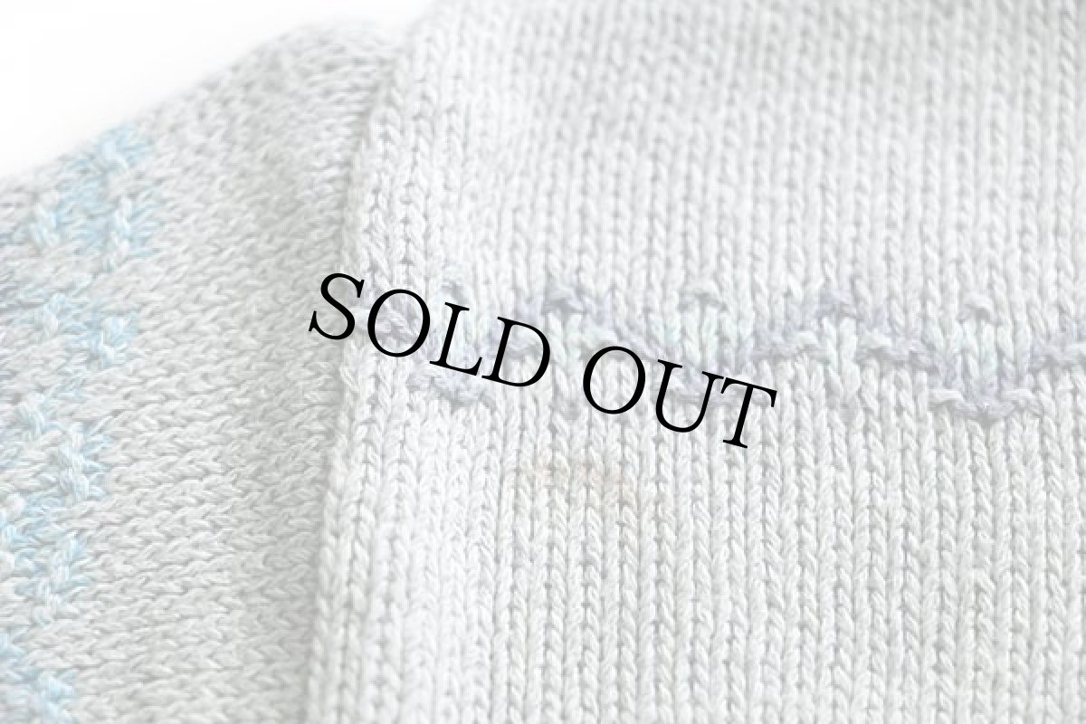 画像6: 90s DOGMA フェアアイル柄 リネン混 コットンニット ポロシャツ 48★セーター (6)