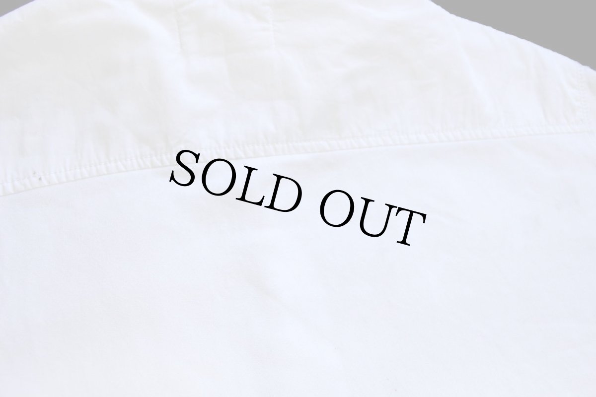 画像6: 00s ポロ ラルフローレン フェルトパッチ付き スウェット 切り替え ジャケット 白 L★ (6)