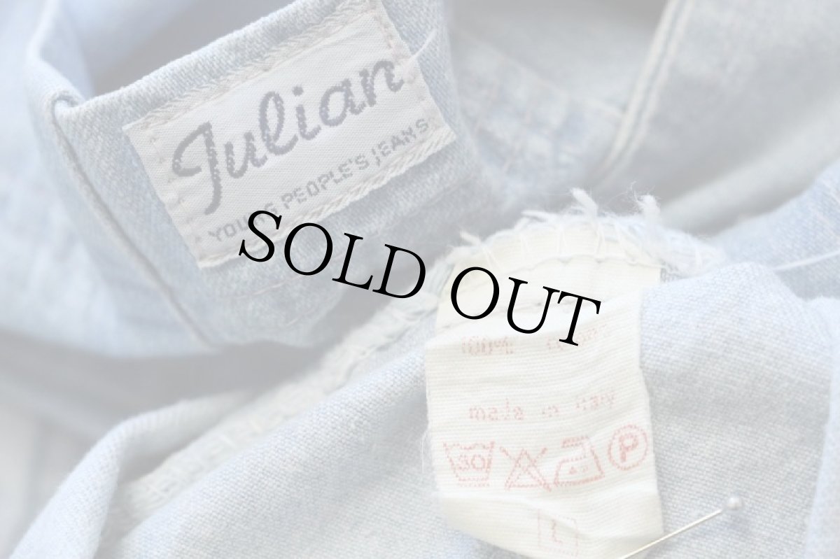 画像4: 80s イタリア製 Julian デニム カバーオール (4)