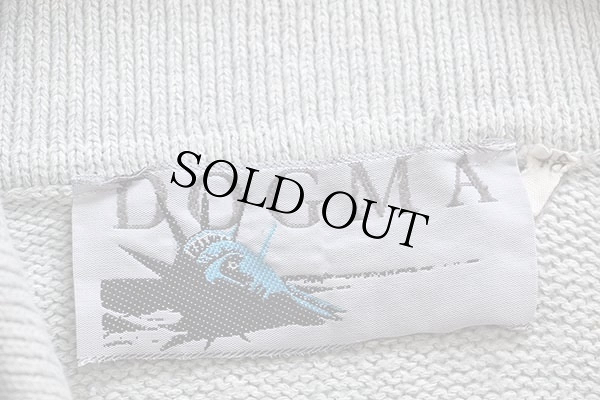 画像4: 90s DOGMA フェアアイル柄 リネン混 コットンニット ポロシャツ 48★セーター (4)