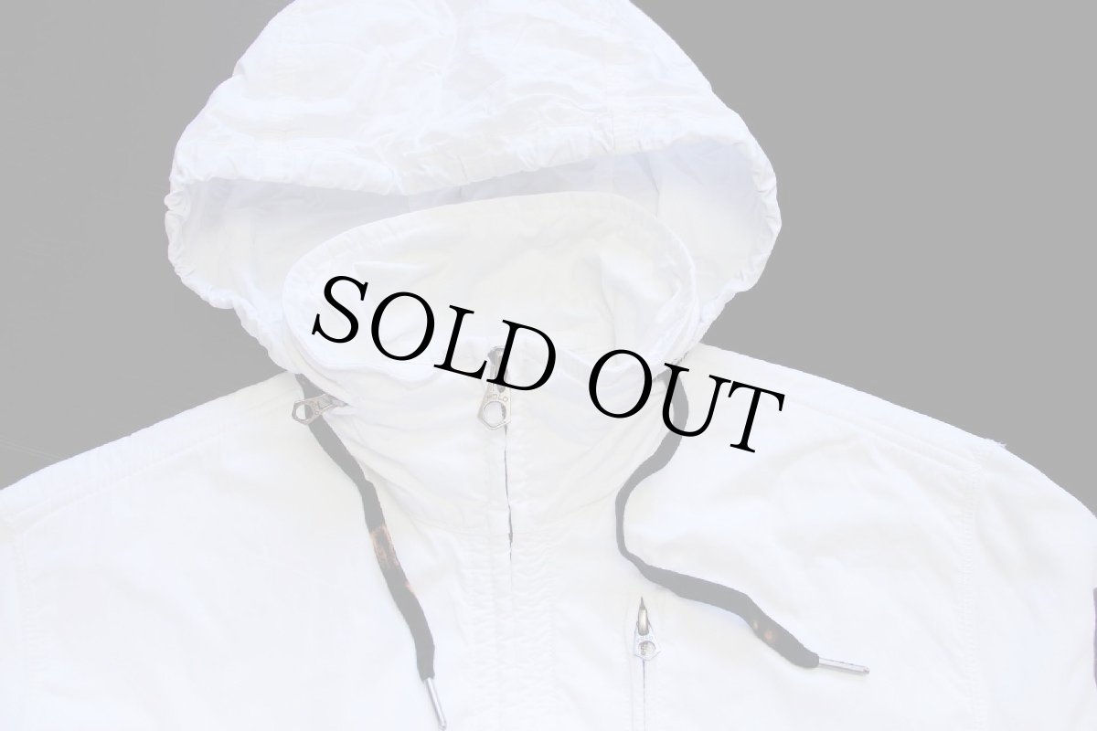 画像3: 00s ポロ ラルフローレン フェルトパッチ付き スウェット 切り替え ジャケット 白 L★ (3)