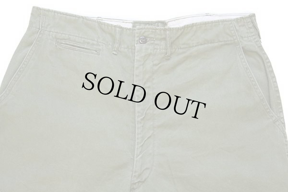 画像4: 60s BSA ボーイスカウト コットンツイル パンツ オリーブ w33 (4)