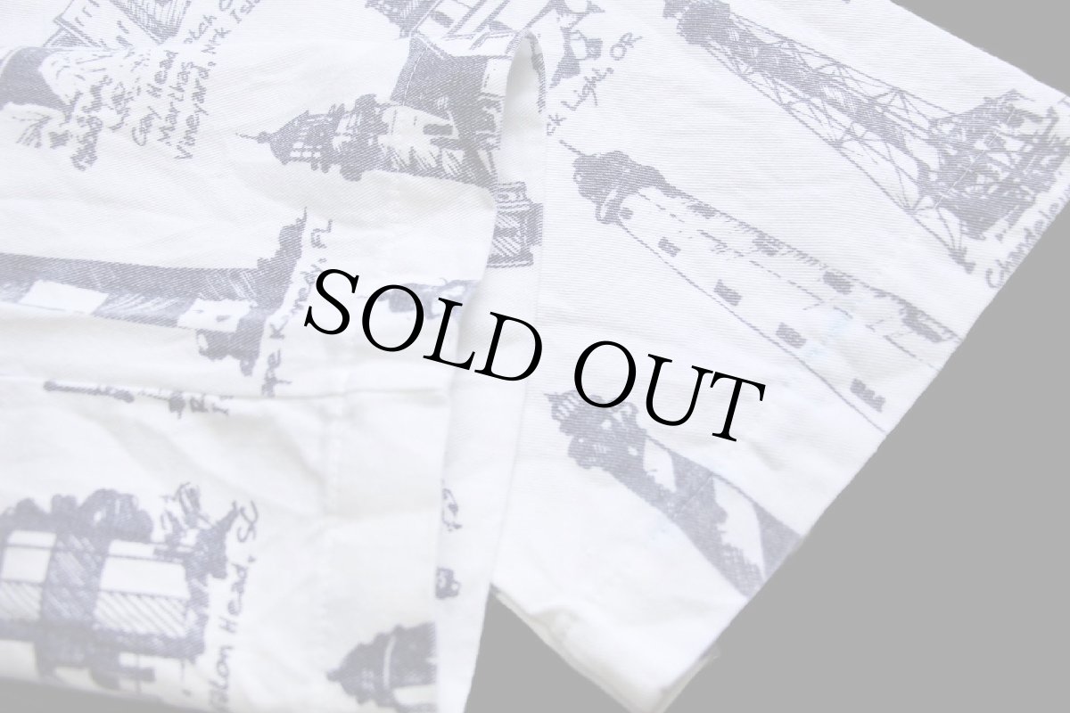 画像6: 90s USA製 MICHIGAN RAGミシガンラグ 灯台 総柄 パーカー L/XL★特大 (6)