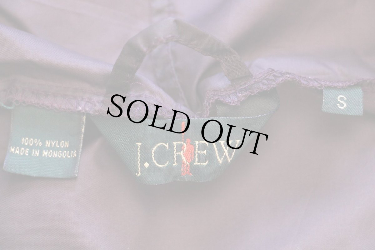 画像4: 90s J.CREW 無地 ナイロン アノラックパーカー 紫 (4)