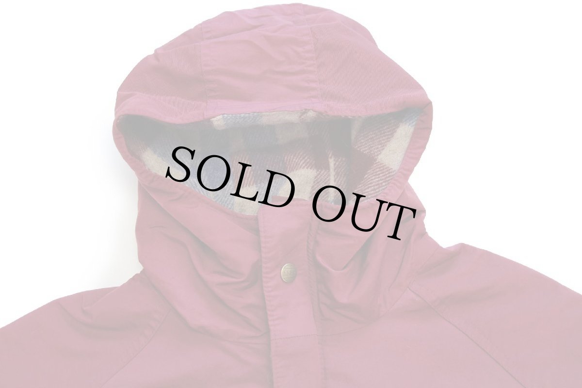 画像3: 80s USA製 L.L.Bean BAXTER STATE PARKA ウールライナー ナイロン マウンテンパーカー バーガンディ W-M (3)