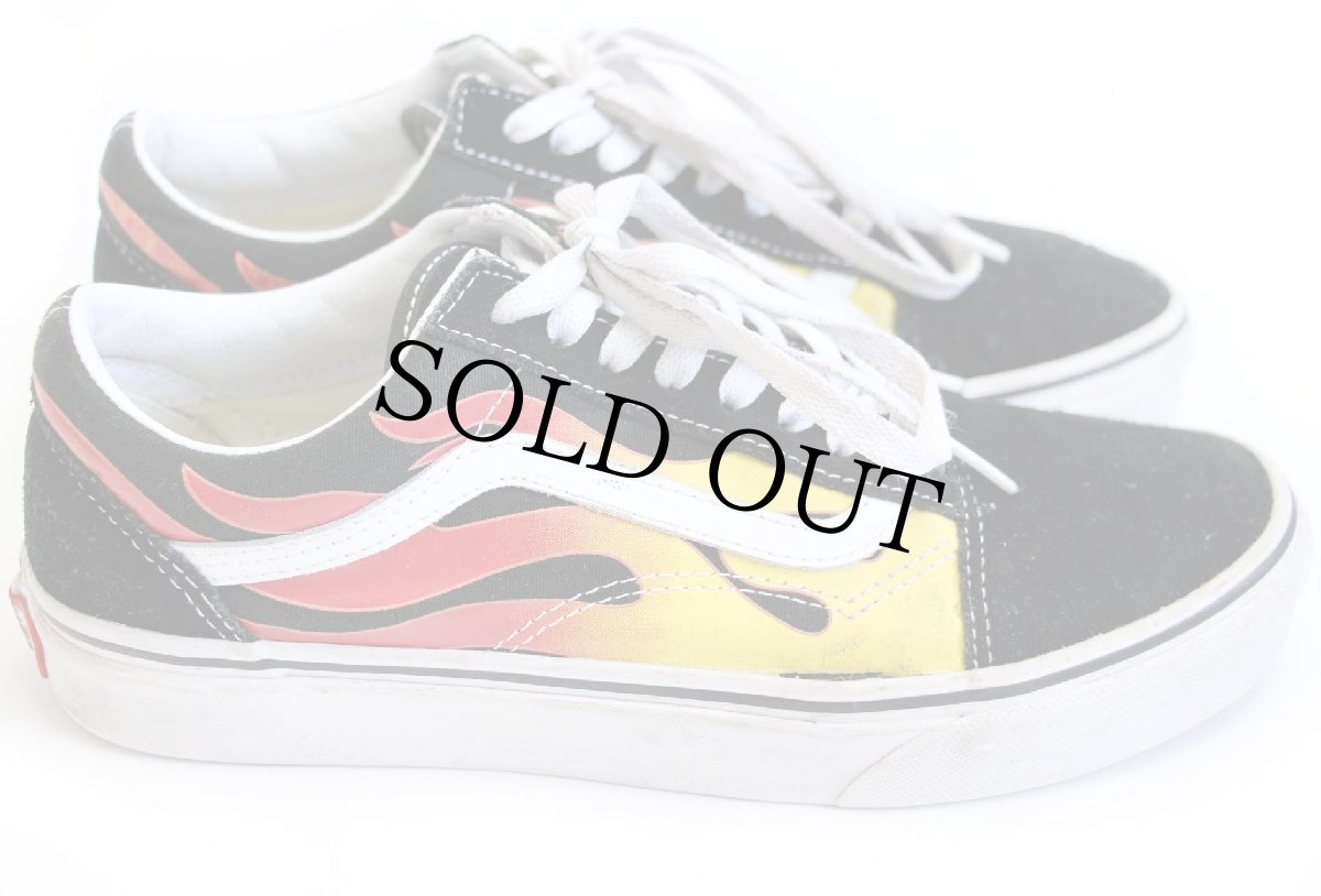 画像3: VANSバンズ OLD SKOOLオールドスクール フレイムス 7/25cm★スニーカー ファイヤーパターン (3)
