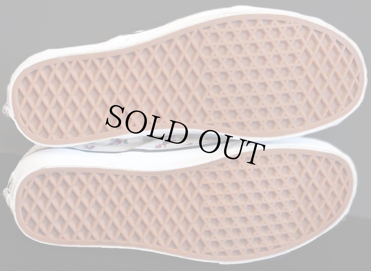 画像4: VANSバンズ 小花柄 総柄 スリッポン アイボリー 6.5/24.5cm★スニーカー (4)