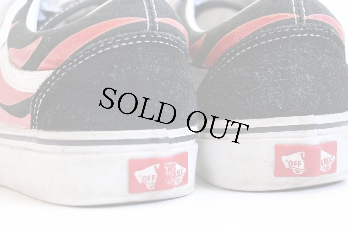 画像5: VANSバンズ OLD SKOOLオールドスクール フレイムス 7/25cm★スニーカー ファイヤーパターン (5)