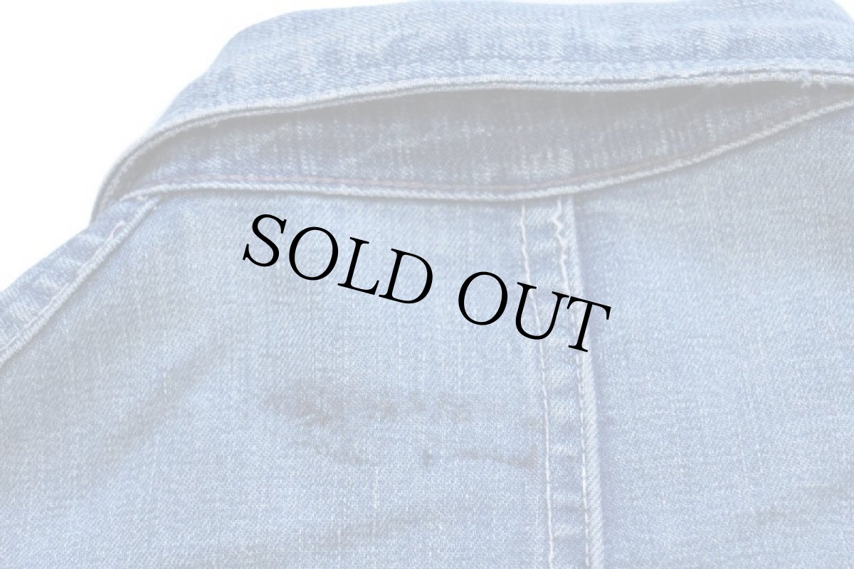 画像10: 40s UNKNOWN 大戦モデル 月桂樹ボタン インディゴ デニム カバーオール (10)