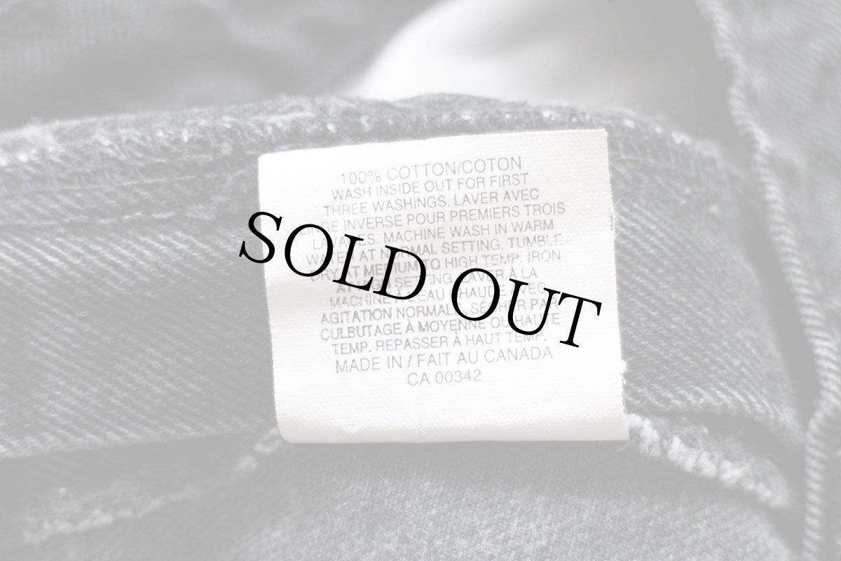 画像7: 90s カナダ製 Levi'sリーバイス 619 ブラック デニムパンツ w34 L32★SDP2521 (7)