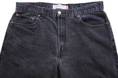 画像4: 00s メキシコ製 Levi'sリーバイス 505 ブリーチ飛び ブラック デニムパンツ w38 L32★SDP2500 (4)