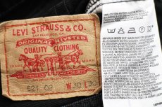 画像6: 00s 英国製 Levi'sリーバイス 521 ブラック デニムパンツ ペンキ飛び w30 L30★SDP2519 ユーロ (6)