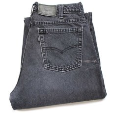 画像1: 90s カナダ製 Levi'sリーバイス 56414 ブラック デニムパンツ フェード w33★SDP2520 (1)