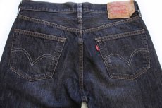 画像5: メキシコ製 Levi'sリーバイス 501 先染め ブラック デニムパンツ w34 L34★SDP2479 (5)