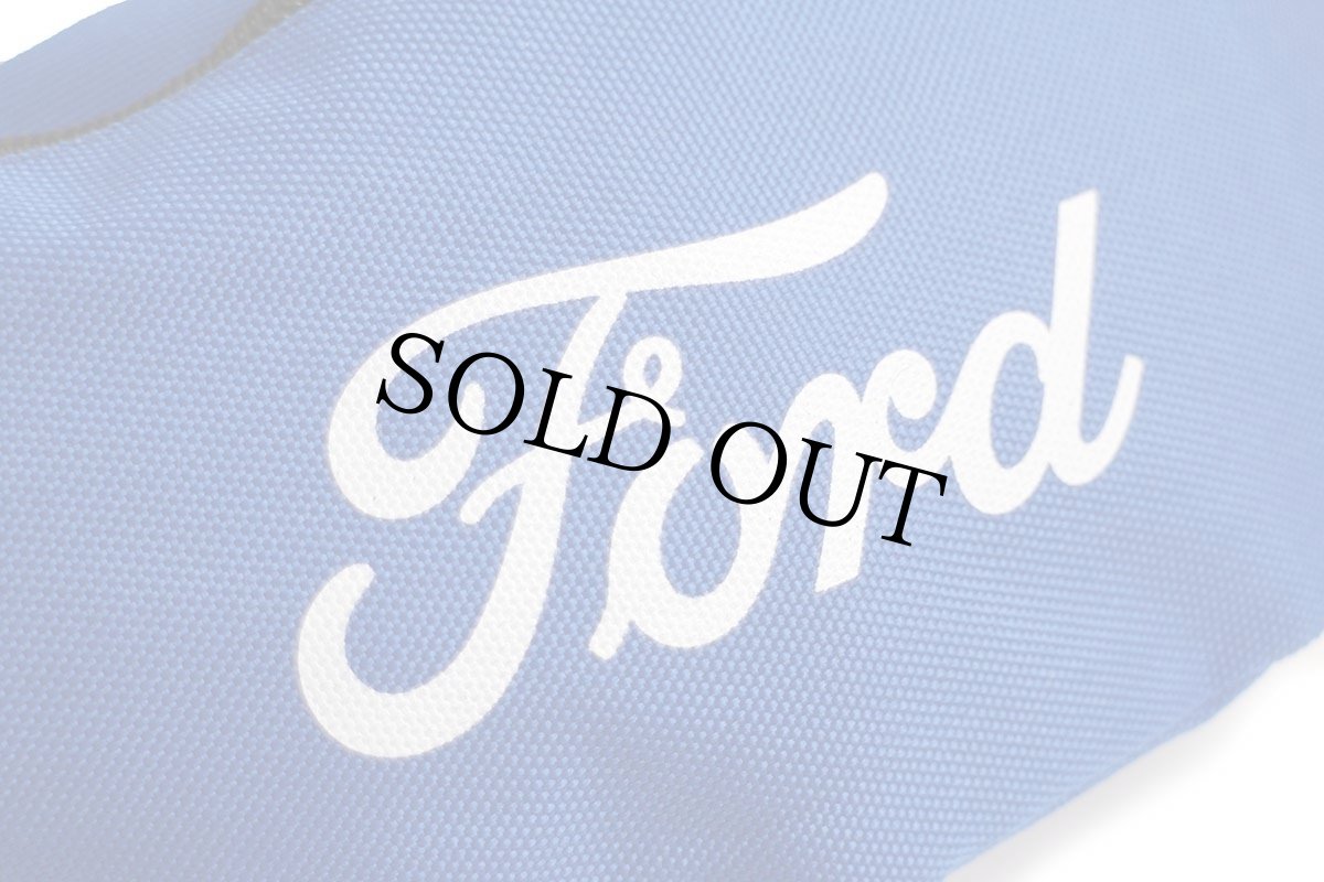 画像2: Fordフォード ロゴ ナイロン ウエストポーチ 青★ウエストバッグ (2)