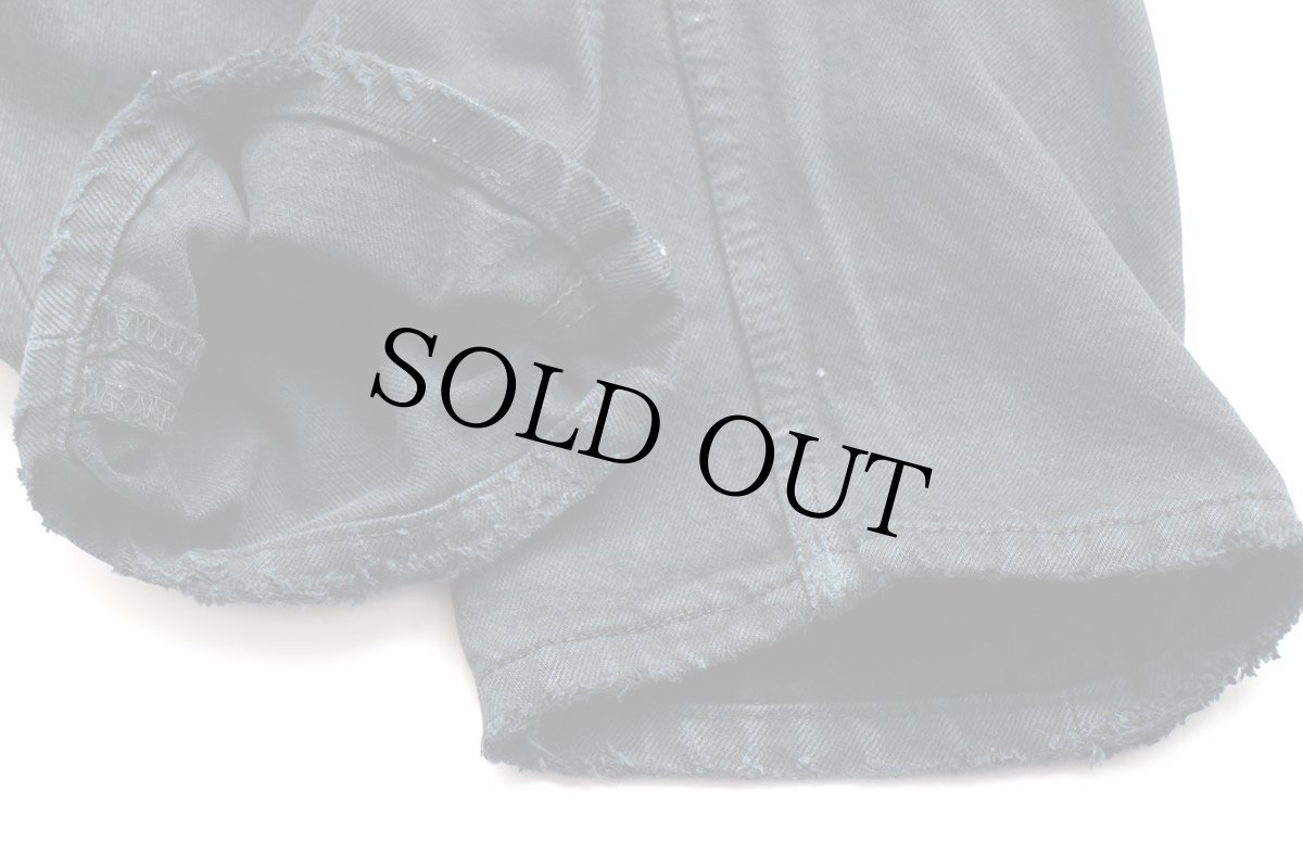 画像9: 90s 英国製 Levi'sリーバイス 501 ペンキ飛び 後染め ブラック デニムパンツ w34 L32★SDP2546 ユーロ (9)