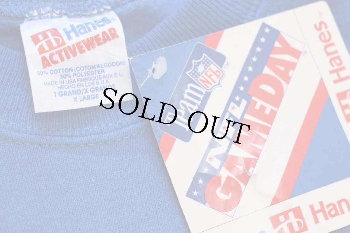 画像4: デッドストック★90s USA製 Hanes NFL LOS ANGELES RAMS アメフト スウェット 青 XL (4)