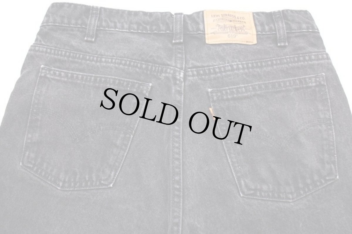 画像5: 90s カナダ製 Levi'sリーバイス 619 ブラック デニムパンツ w34 L32★SDP2521 (5)