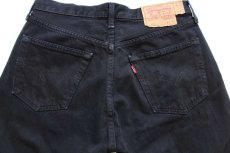 画像5: 00s 英国製 Levi'sリーバイス 501 ダメージ 後染め ブラック デニムパンツ w32 L32★SDP2488 ユーロ (5)